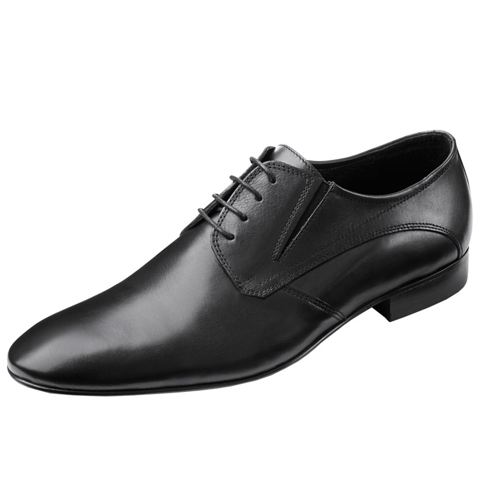 WILVORST fekete bőr cipő 448318-10 Modell 0225