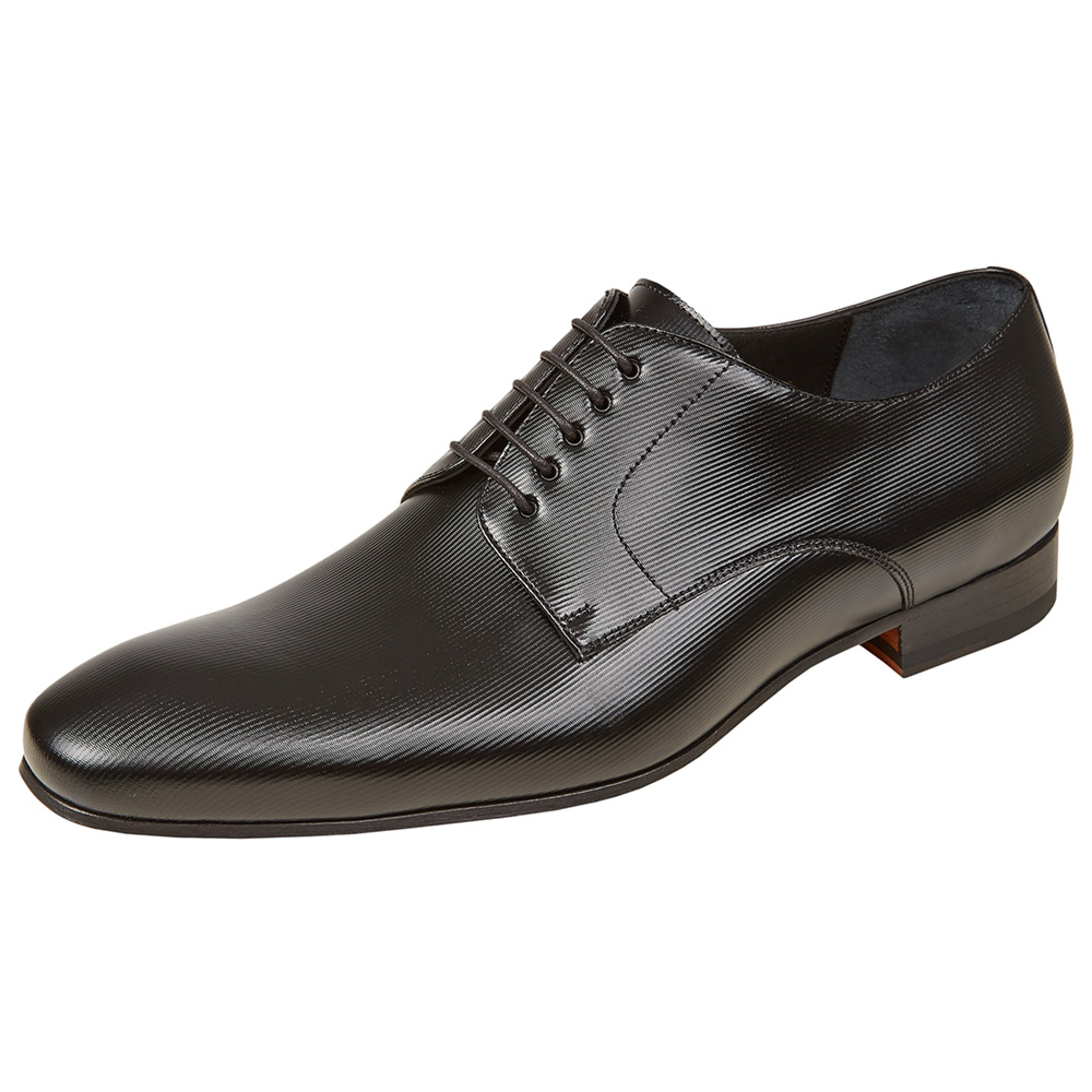 WILVORST fekete bőr cipő 448322-10 Modell 0223