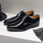 WILVORST fekete lakkcipő 448300-10 Modell 0220