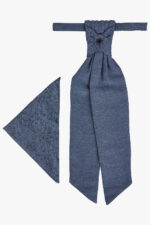 TZIACCO középkék francia nyakkendő szett 531101-30