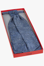 TZIACCO márványkék francia nyakkendő szett díszdobozban 521203-30
