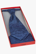 TZIACCO sötétkék francia nyakkendő szett díszdobozban 531103-30