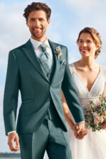 WILVORST slim fit középzöld esküvői öltöny 421206-40