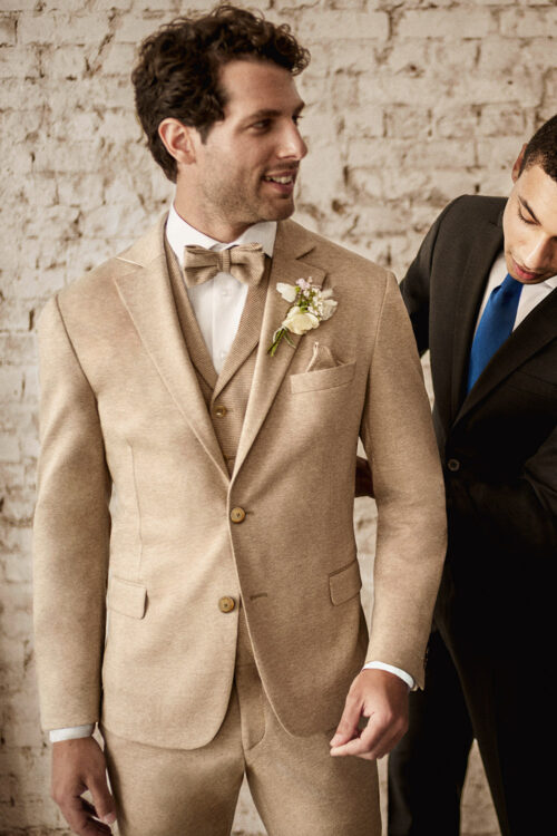 atelier torino slim fit bézs esküvői öltöny 851104-68