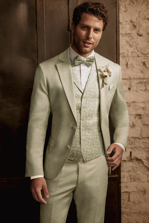 atelier torino slim fit világoszöld esküvői öltöny 851107-47